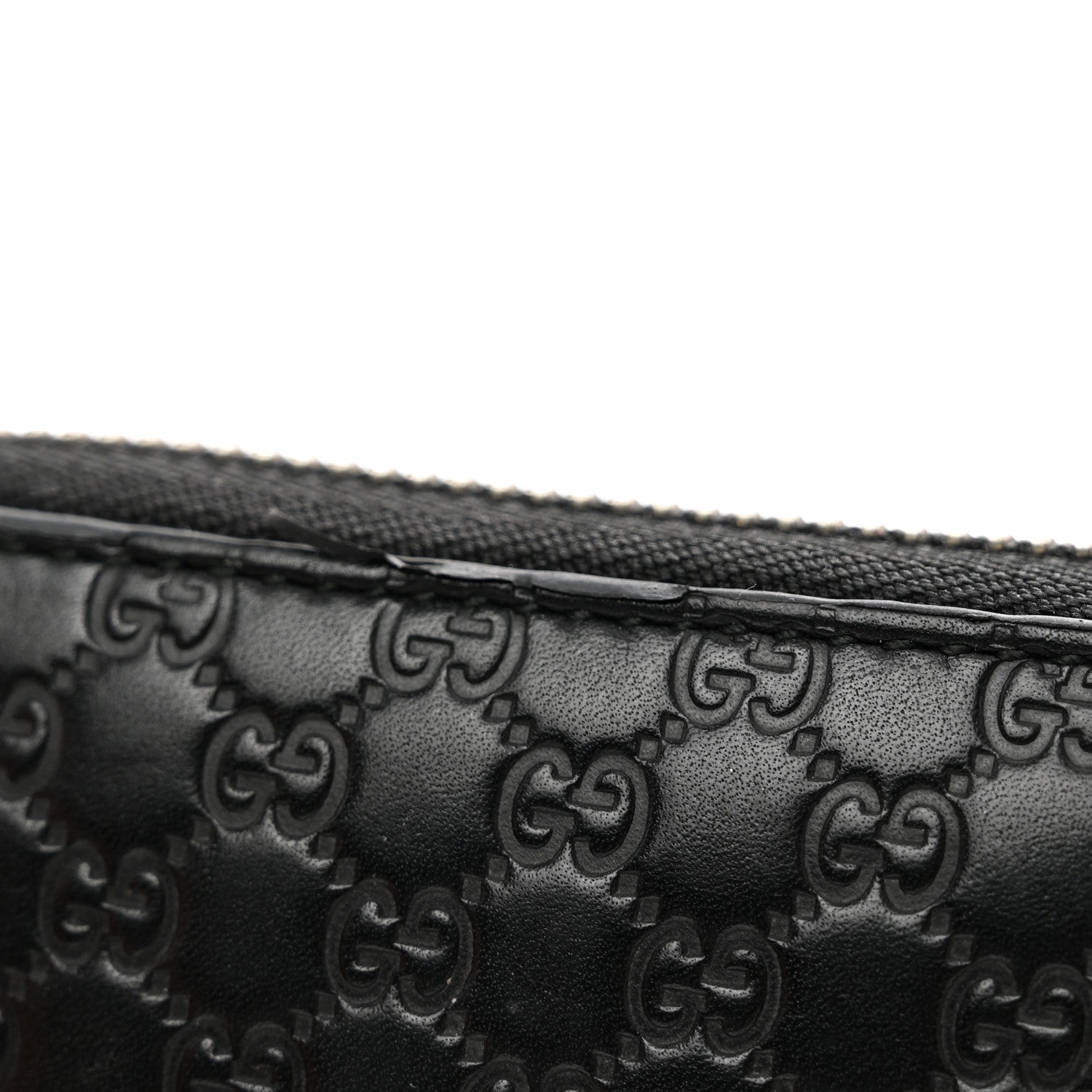 Gucci Microguccissima Large Zip Around Organizer Wallet Black 10 of 11