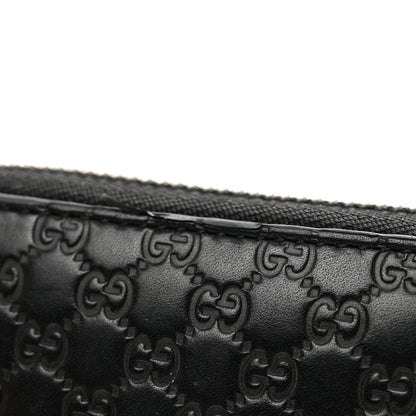Gucci Microguccissima Large Zip Around Organizer Wallet Black 10 of 11