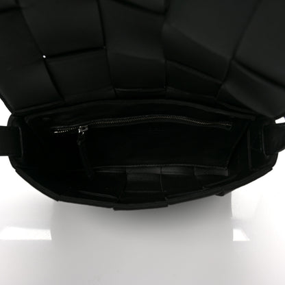 Bottega Veneta Lambskin Maxi Intrecciato Cassette Crossbody Bag Black 5 of 8