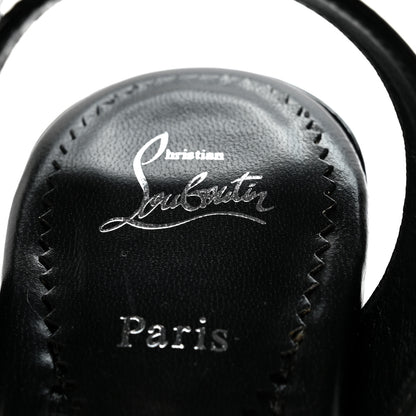 Christian Louboutin Patent Movida Sabina 130 Sandals 37 Black 8 of 9