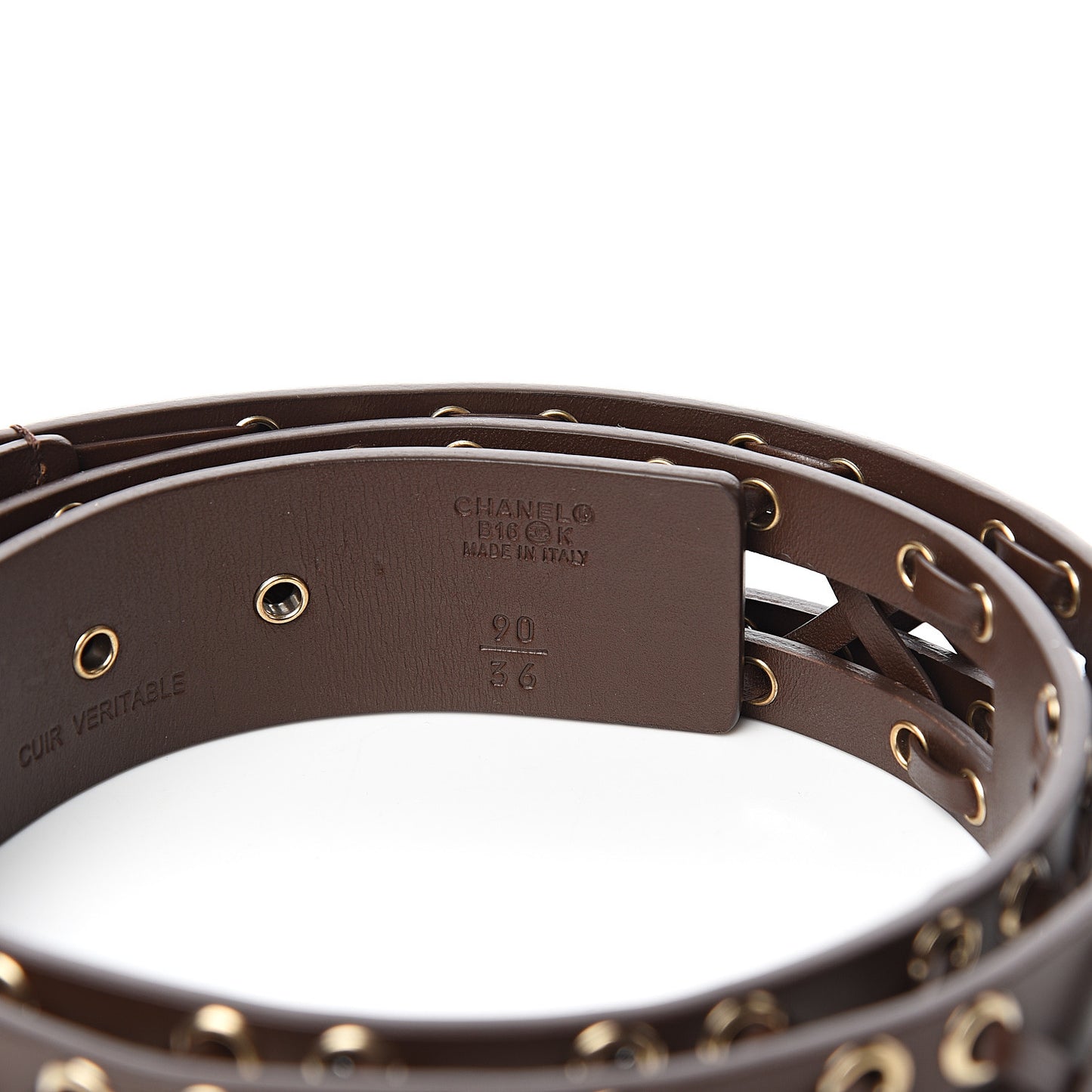 Cross Stitch Belt 90 36 Dark Brown