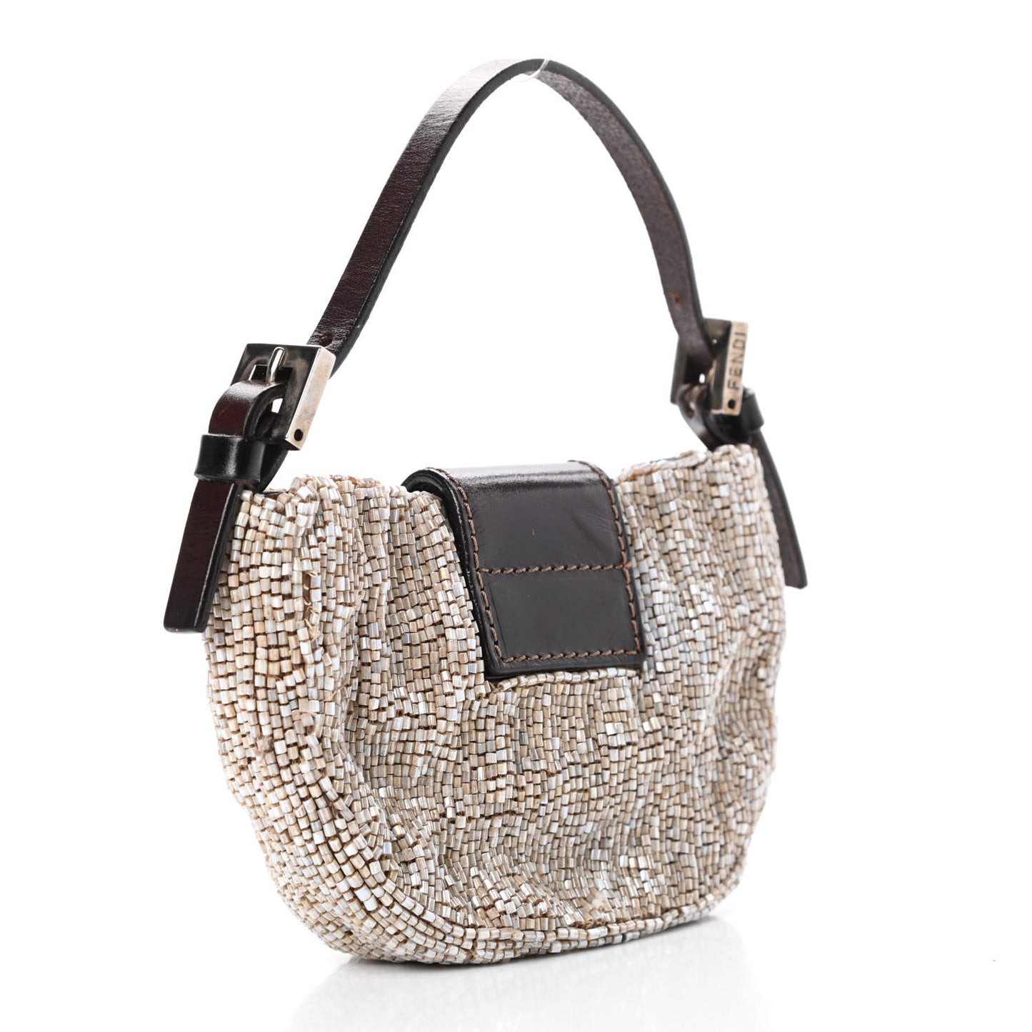 Beaded Mini Half Moon Baguette