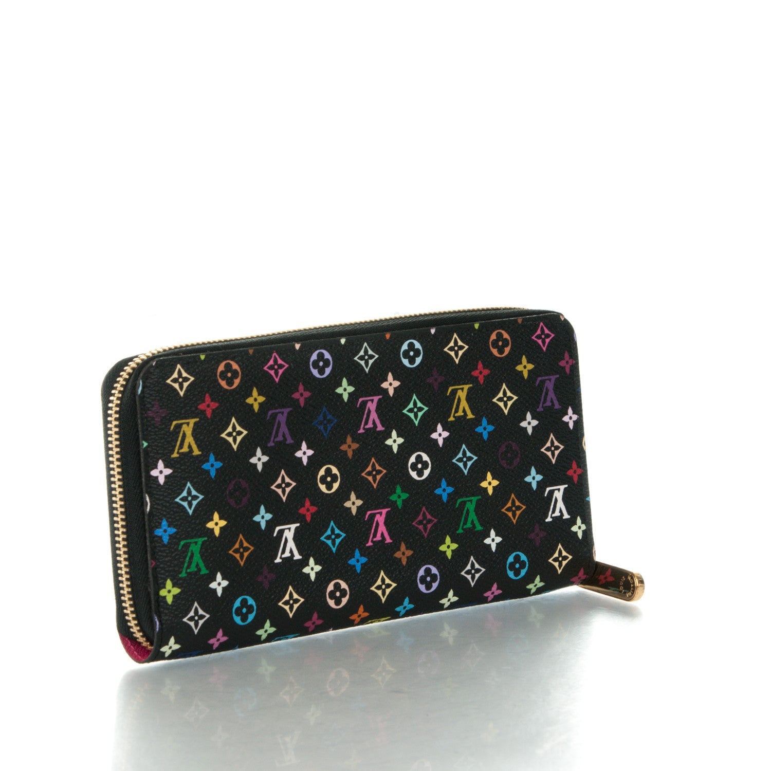 Louis Vuitton Monogram Multicolor Zippy Wallet Black Grenade 3 of 7