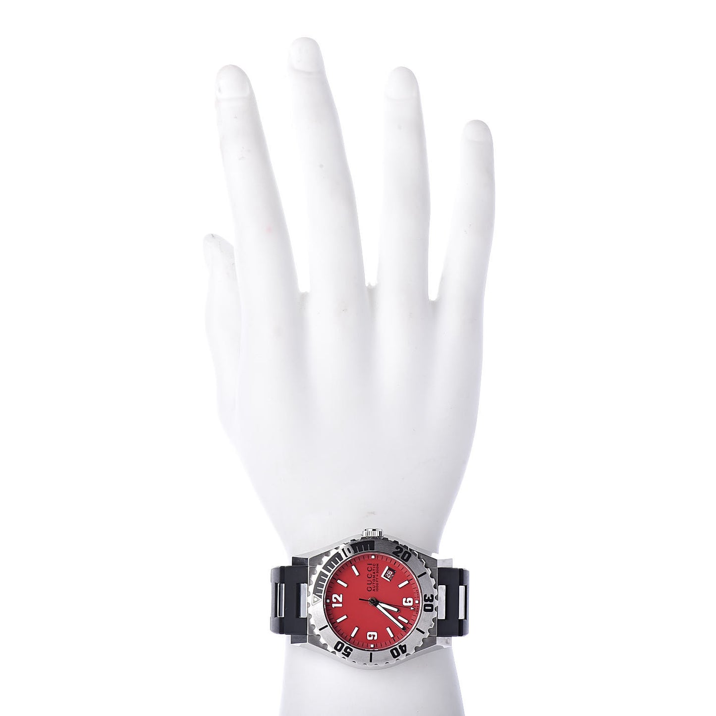 Stainless Steel Rubber 44mm Pantheon Automatic Watch Red
