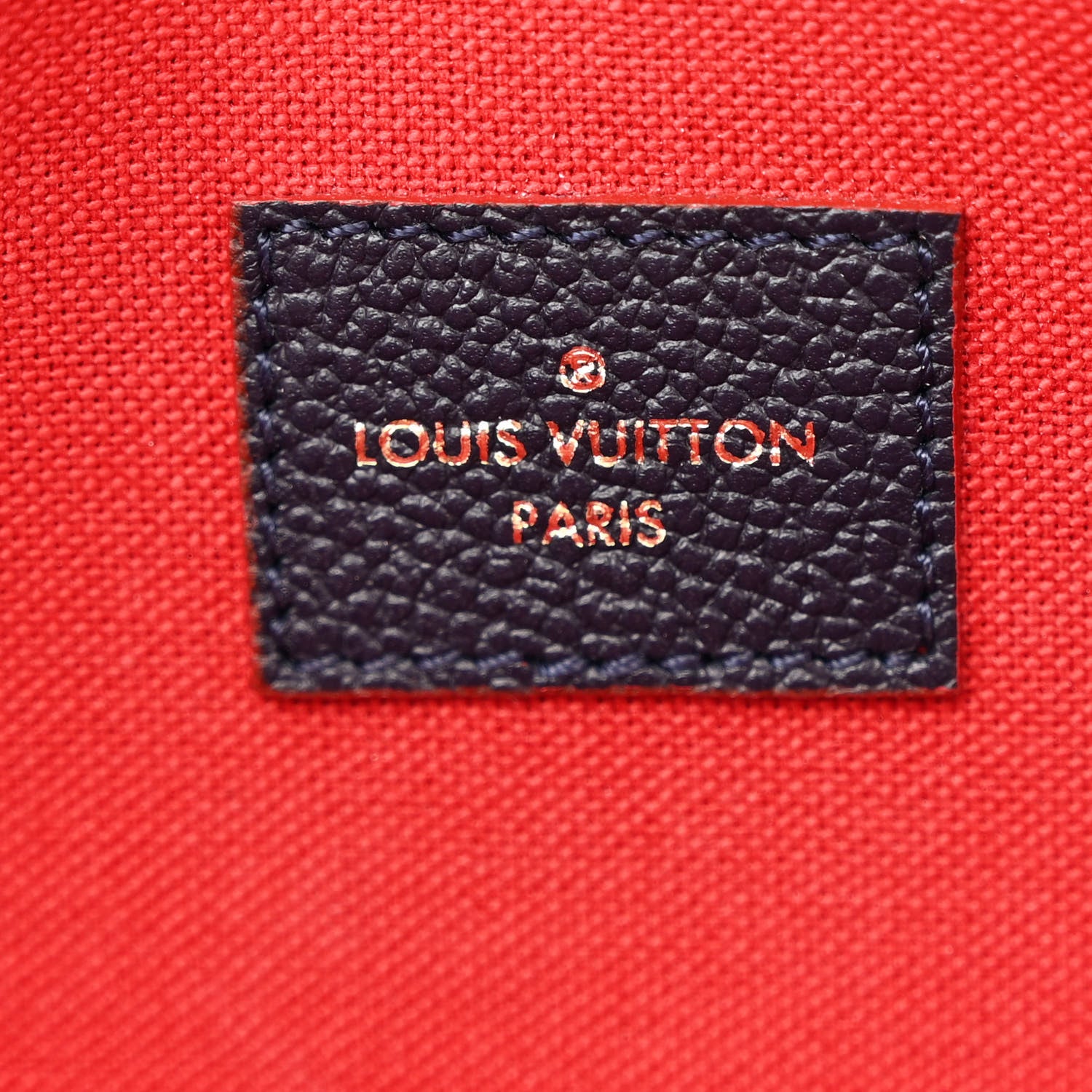 Louis Vuitton Empreinte Pochette Felicie Chain Wallet Marine Rouge 9 of 13