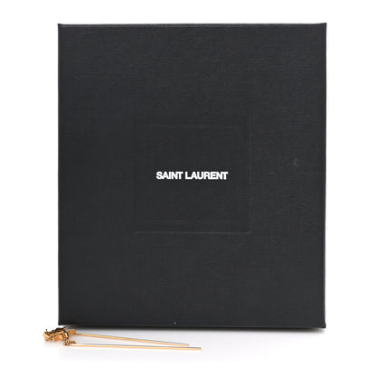 Saint Laurent Metal Opyum Threader Earrings Gold 4 of 4