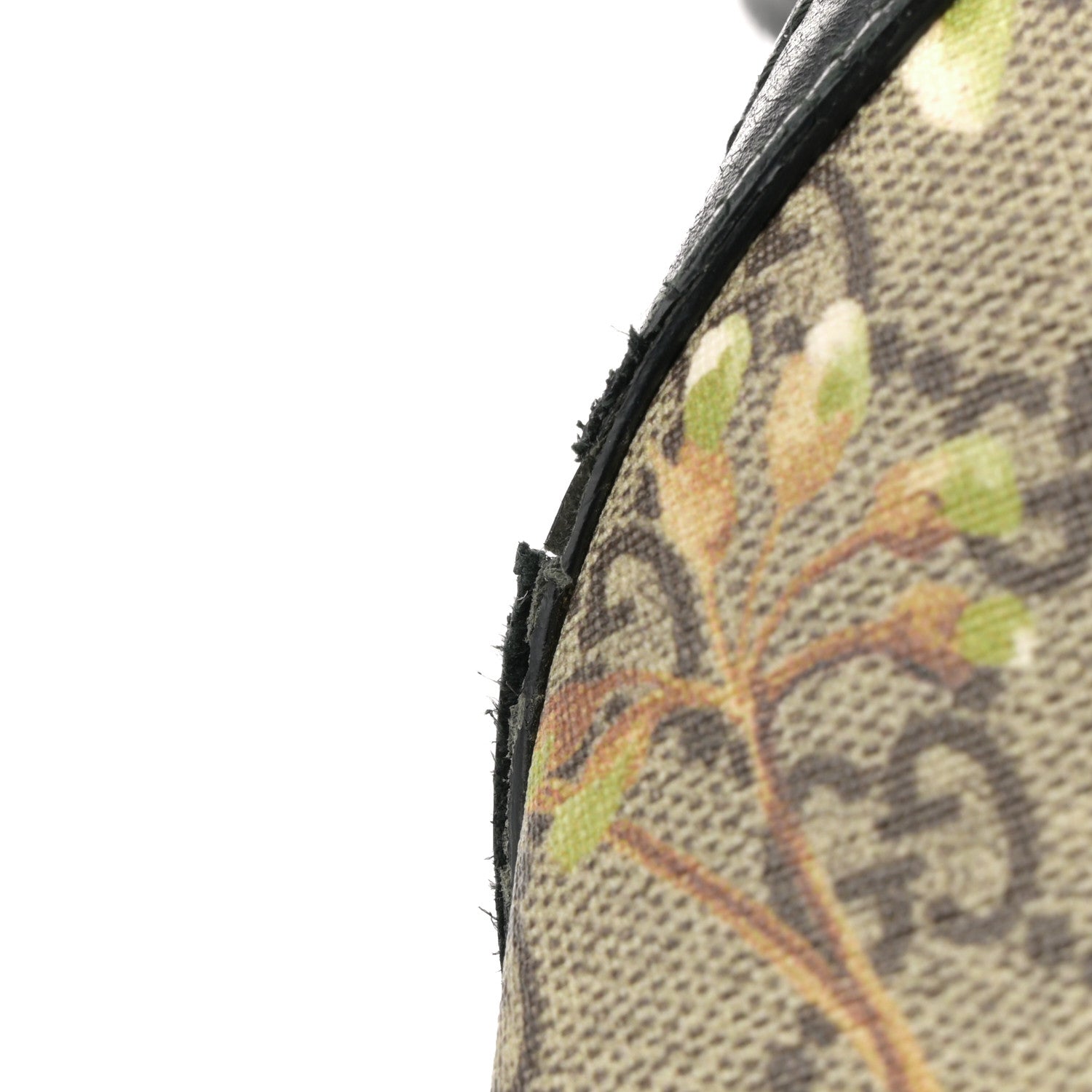 Gucci GG Supreme Monogram Blooms Medium Day Backpack Beige New Military Black 16 of 18