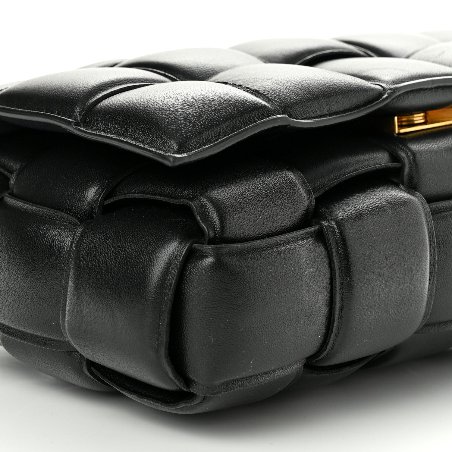 Bottega Veneta Nappa Maxi Intreccio Padded Cassette Crossbody Bag Black 8 of 9