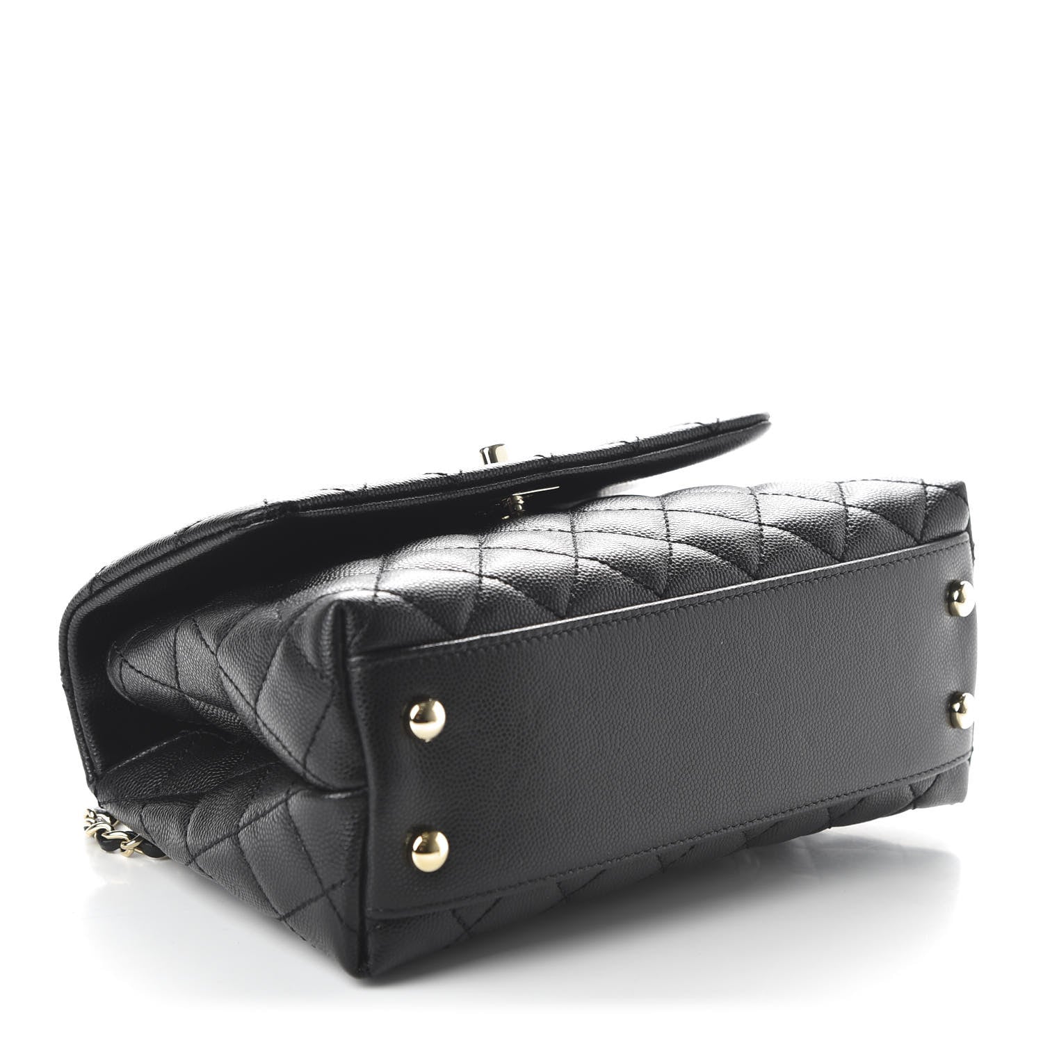 Chanel Caviar Quilted Mini Coco Handle Flap Black 4 of 10