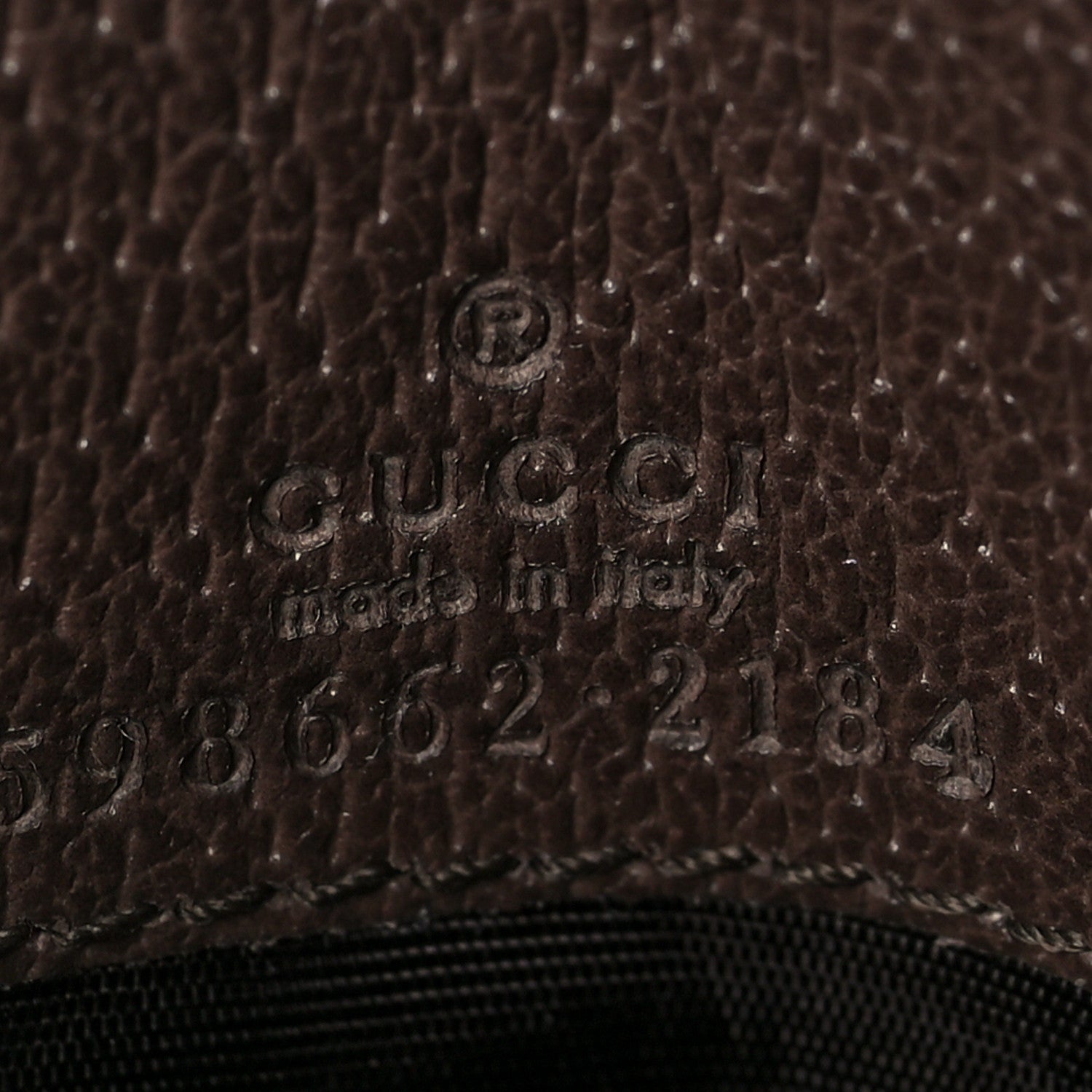 Gucci GG Supreme Monogram Textured Calfskin Web Ophidia Card Case Wallet Beige Ebony New Acero 6 of 7