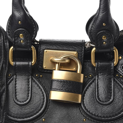 Chloe Calfskin Paddington Satchel Black 9 of 9