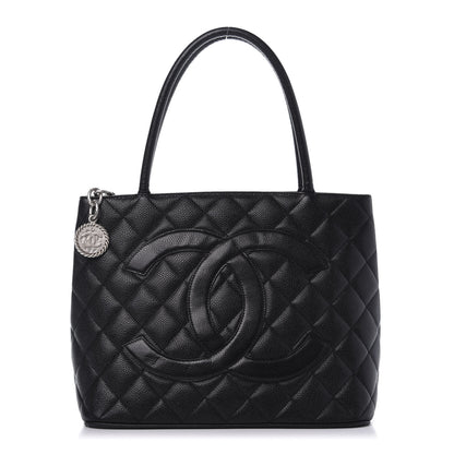 Chanel Caviar Quilted Medallion Tote Black 1 of 13