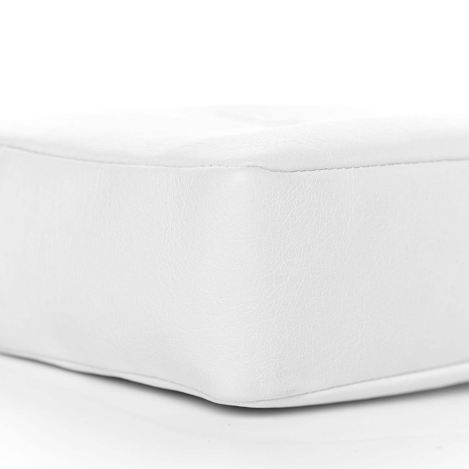 Saint Laurent Calfskin Small Lou Camera Bag Icy White 8 of 10