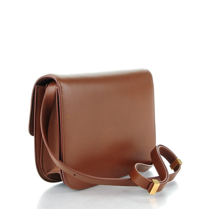 Celine Smooth Calfskin Medium Classic Box Flap Bag Camel 3 of 9