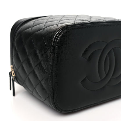 Chanel Caviar Quilted Large Vanity Pouch Black 10 of 12