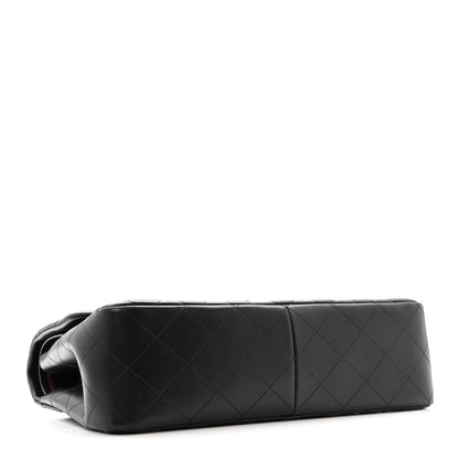 Chanel Lambskin Quilted Jumbo Double Flap Black 4 of 14
