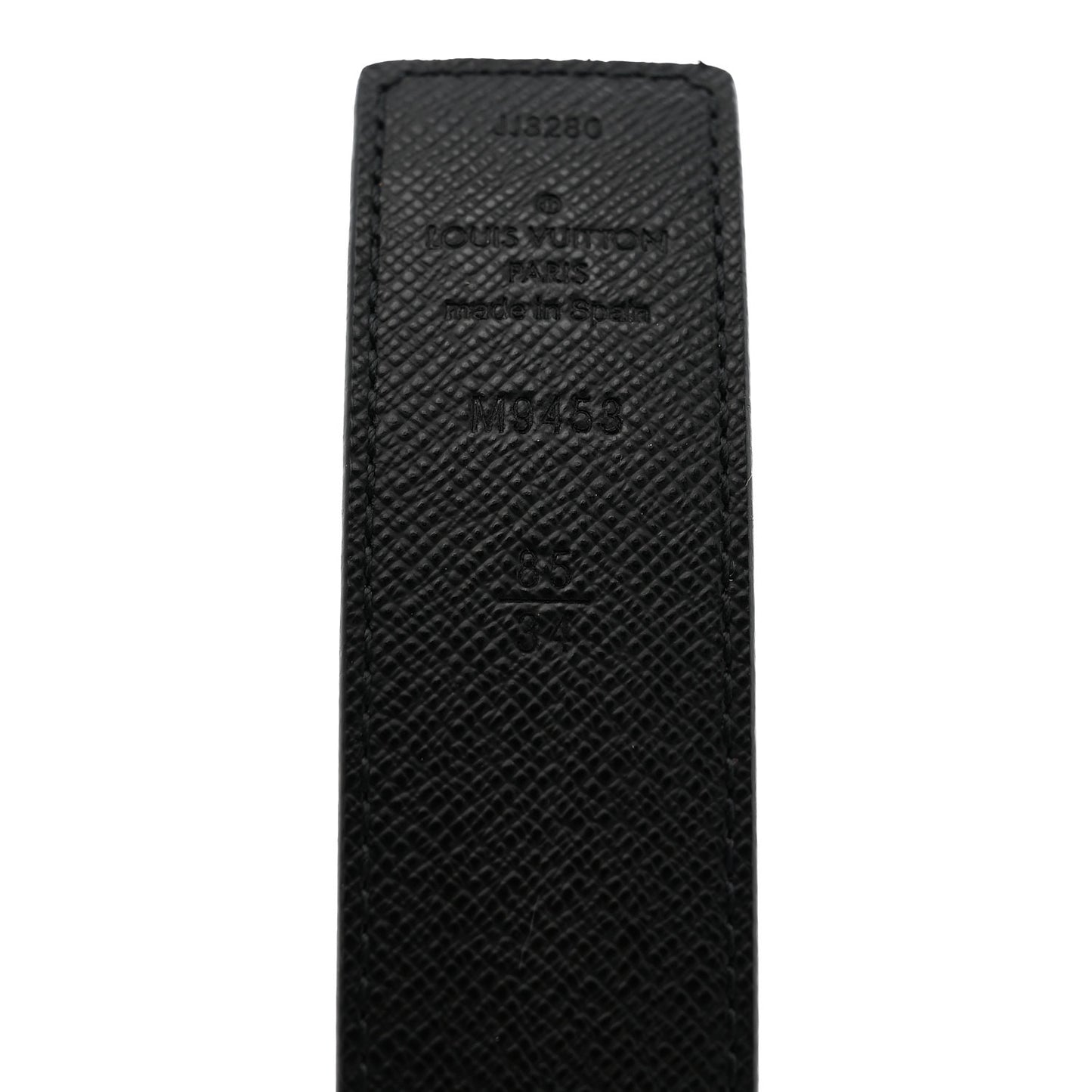 Calfskin Monogram 30mm LV Initiales Reversible Belt 85 34 Black