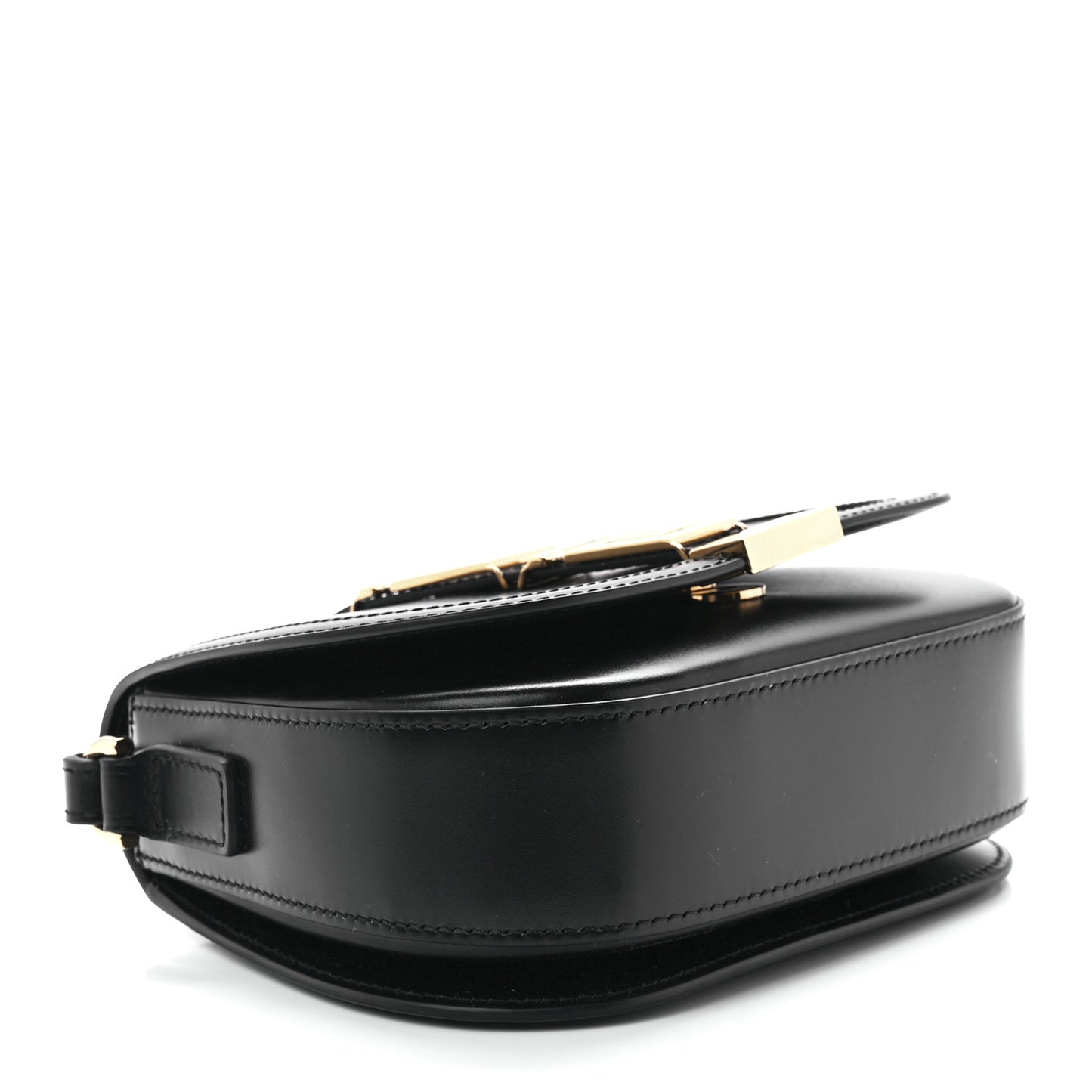 Calfskin Small Greca Goddess Shoulder Bag Black