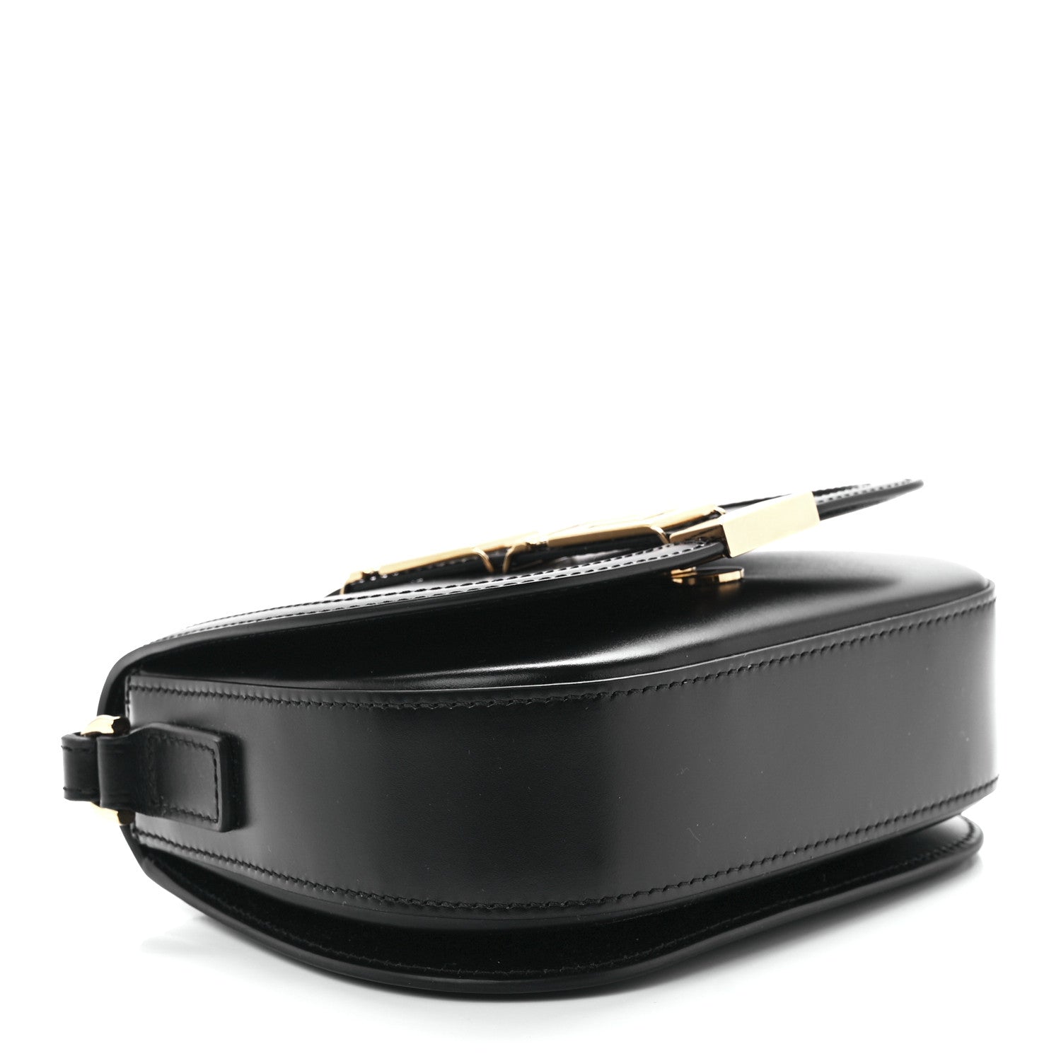 Versace Calfskin Small Greca Goddess Shoulder Bag Black 4 of 13