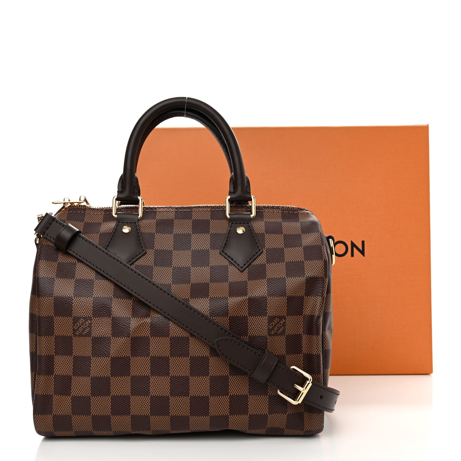 Louis Vuitton Damier Ebene Speedy Bandouliere 25 9 of 9