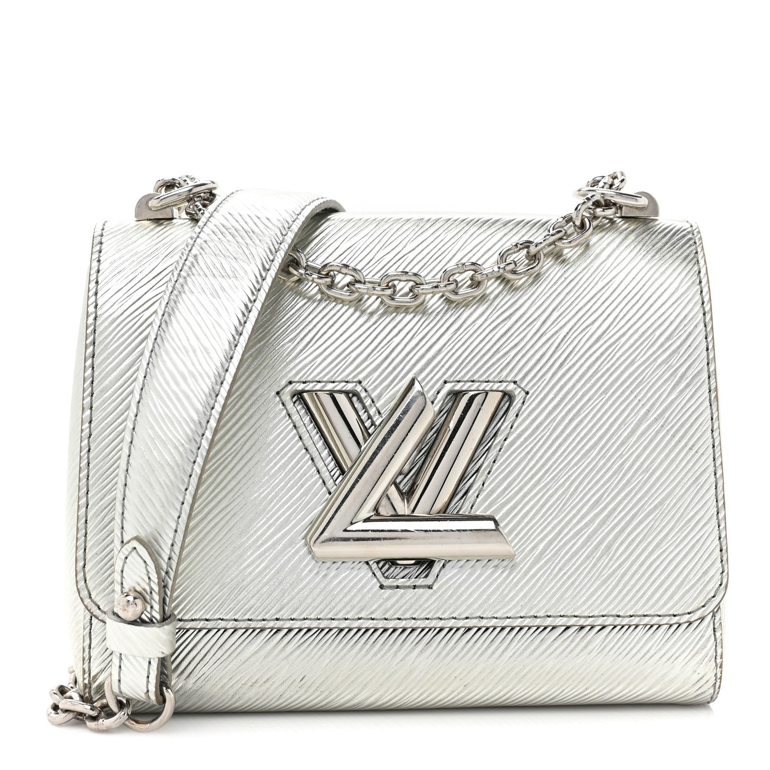 Louis Vuitton Epi Twist Shoulder Bag PM Argent 1 of 14