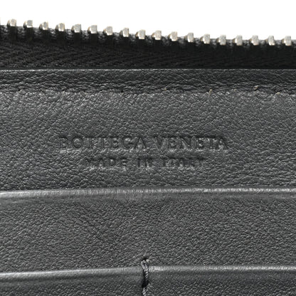 Bottega Veneta Nappa Intrecciato Zip Around Wallet Grey Multicolor 8 of 15