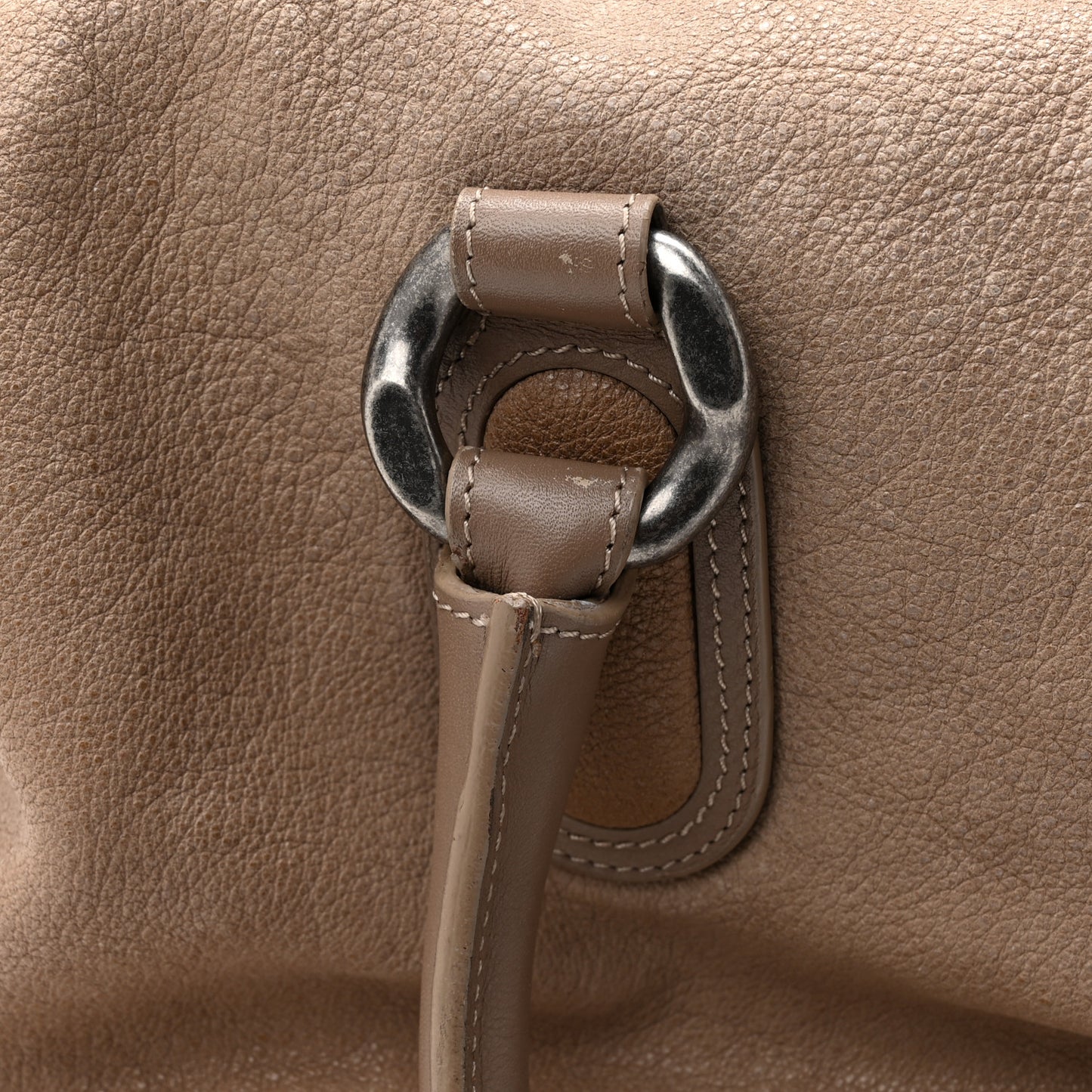 Washed Calfskin Tote Beige