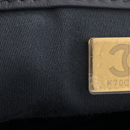 Chanel Suede Quilted Small Chanel 25 Handbag Blue 7 of 10