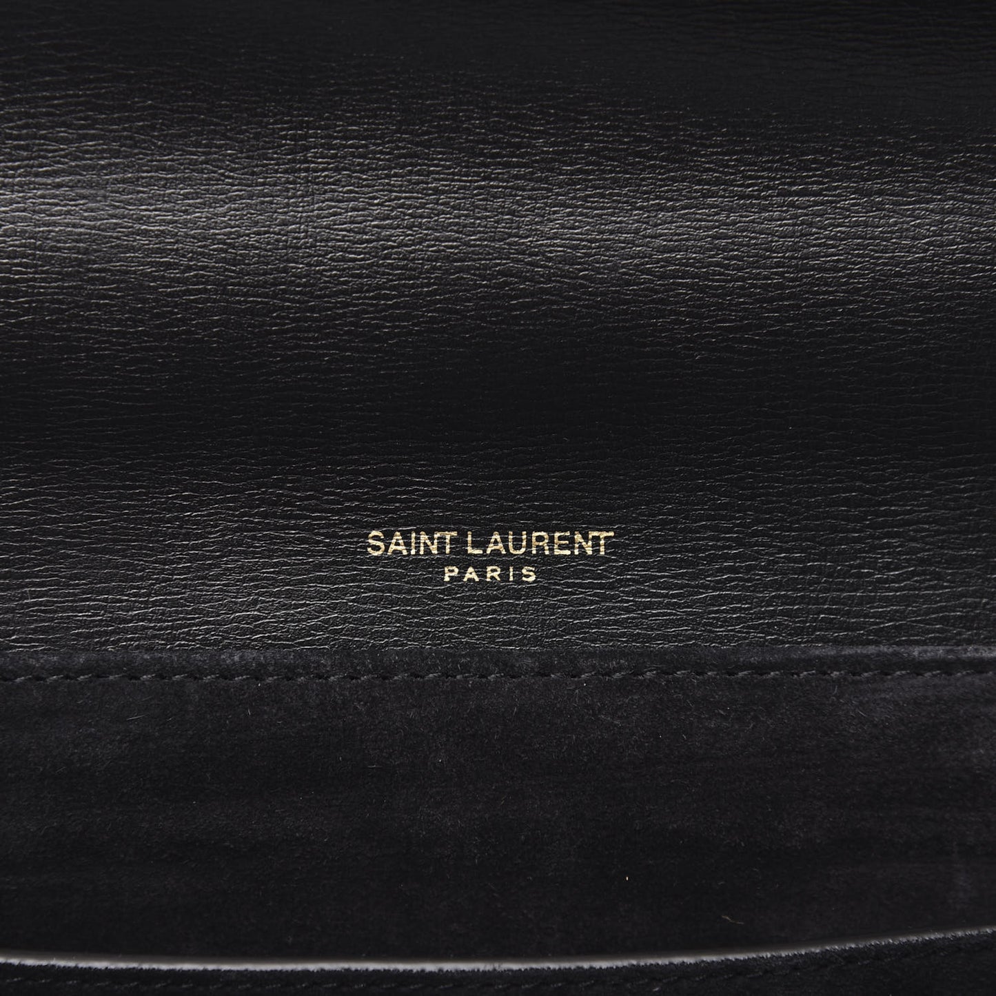 Smooth Calfskin Suede Medium Bellechasse Black Dark Green