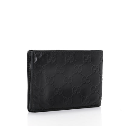 Gucci Guccissima Bi-Fold Wallet Black 3 of 7