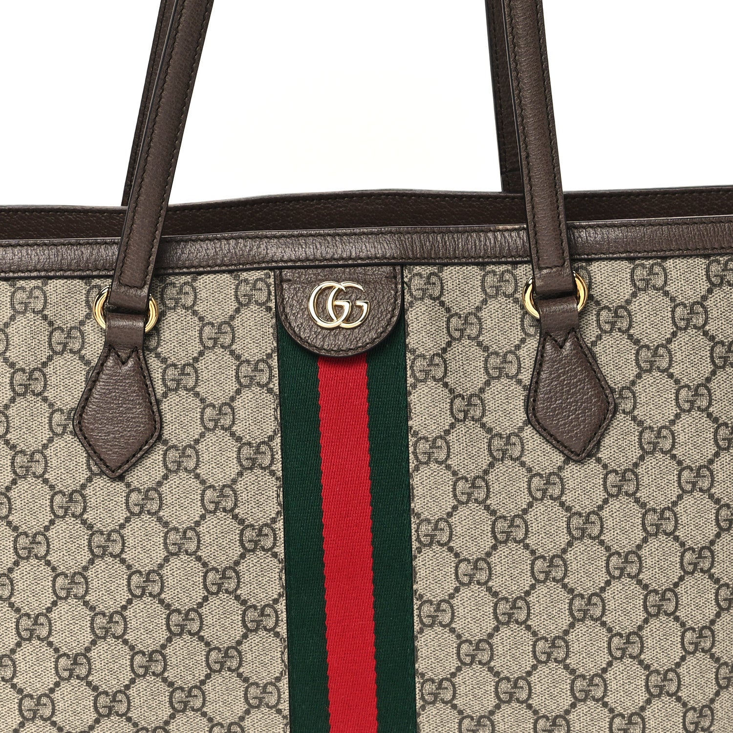 Gucci GG Supreme Monogram Medium Ophidia Shopping Tote Brown 8 of 12