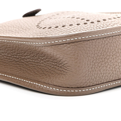 Hermes Taurillon Clemence Amazone Evelyne TPM Etoupe Bleu Indigo 8 of 9