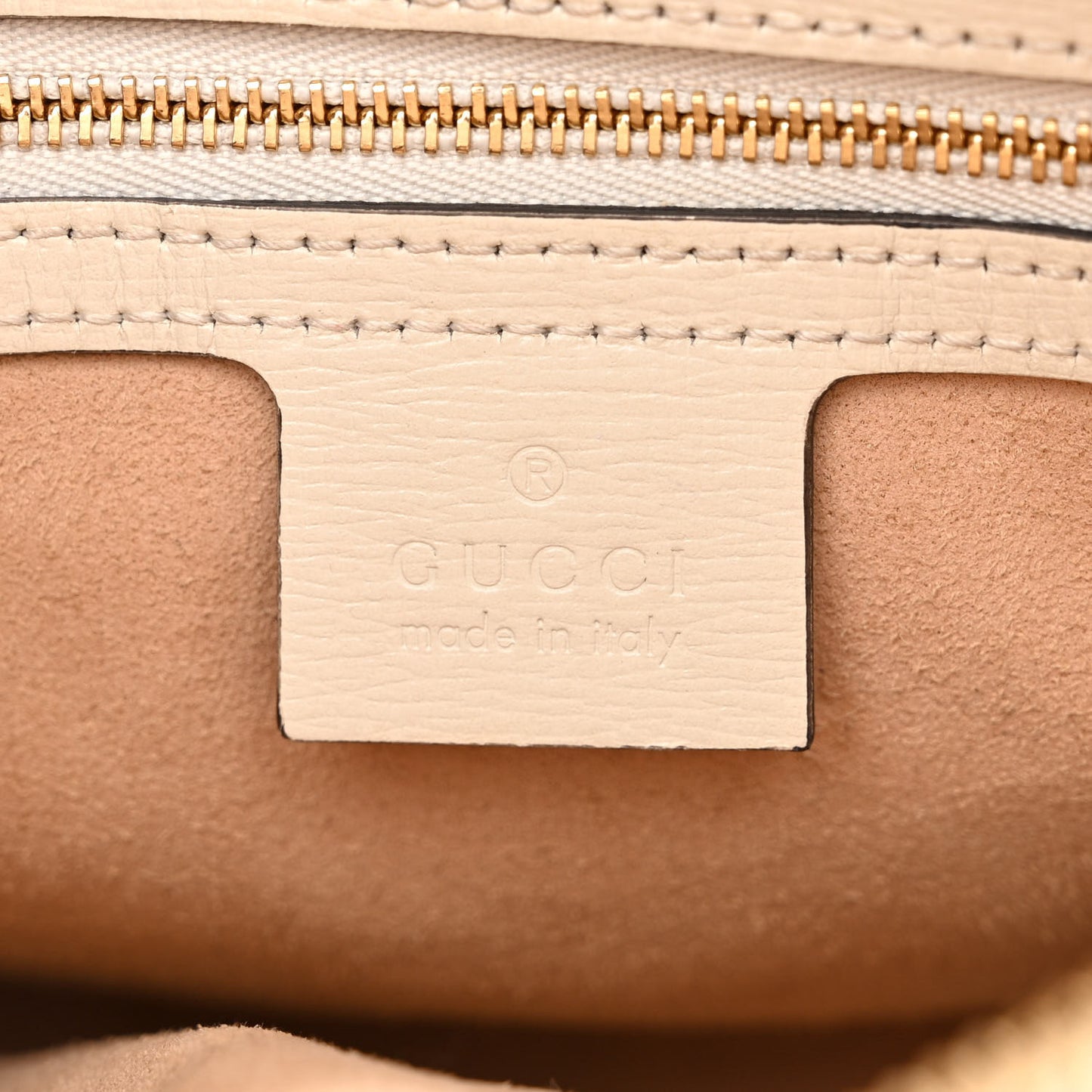 GG Supreme Monogram Small Horsebit 1955 Shoulder Bag Beige Mystic White