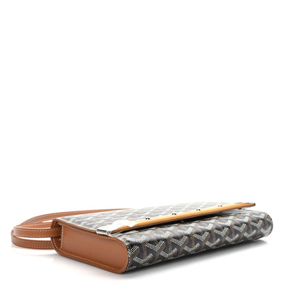 Goyard Goyardine Monte Carlo Bois Clutch With Strap Black Gold 4 of 8