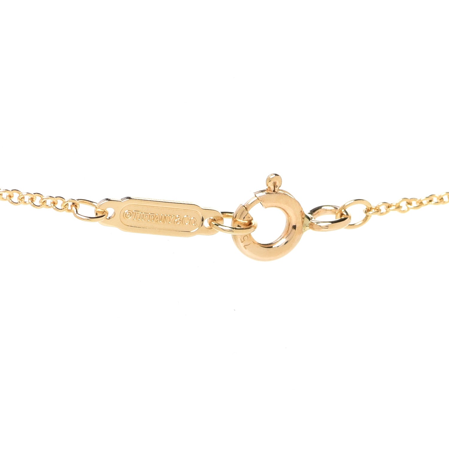 Tiffany 18K Yellow Gold Twist Knot Pendant Necklace 4 of 5