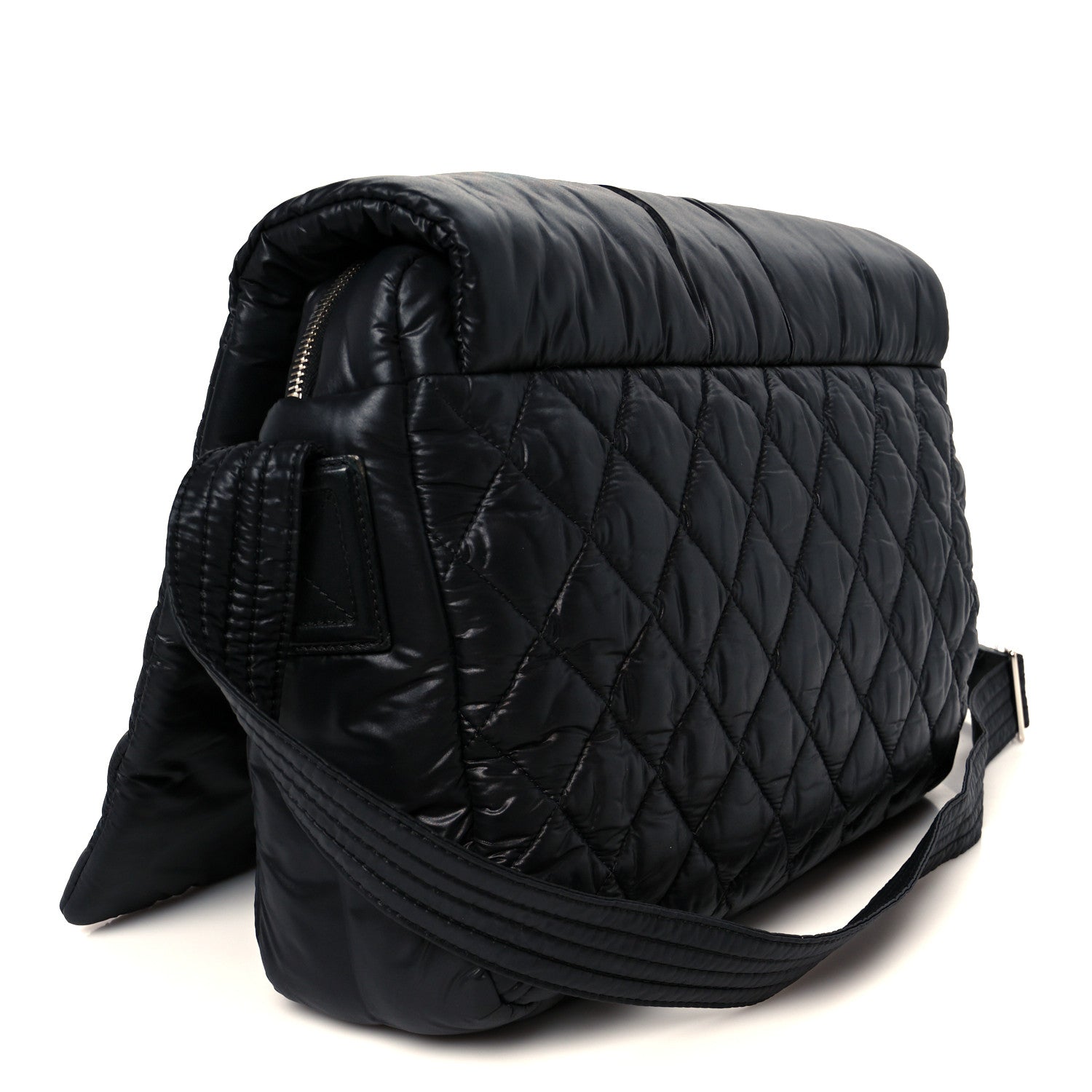 Chanel Nylon Coco Cocoon Messenger Bag Black 3 of 11