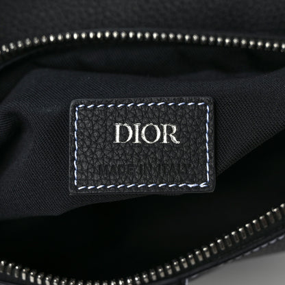 Christian Dior Calfskin Mens Saddle Bag Black 6 of 8