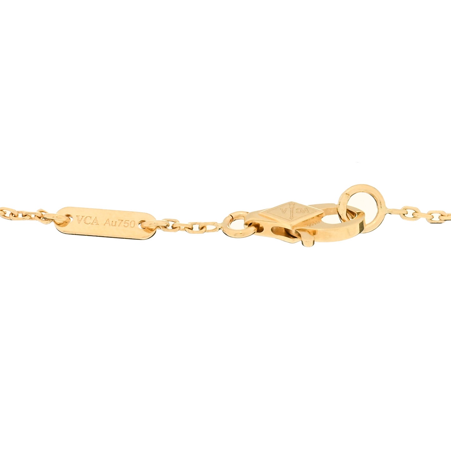 18K Yellow Gold Mother of Pearl Sweet Alhambra Bracelet