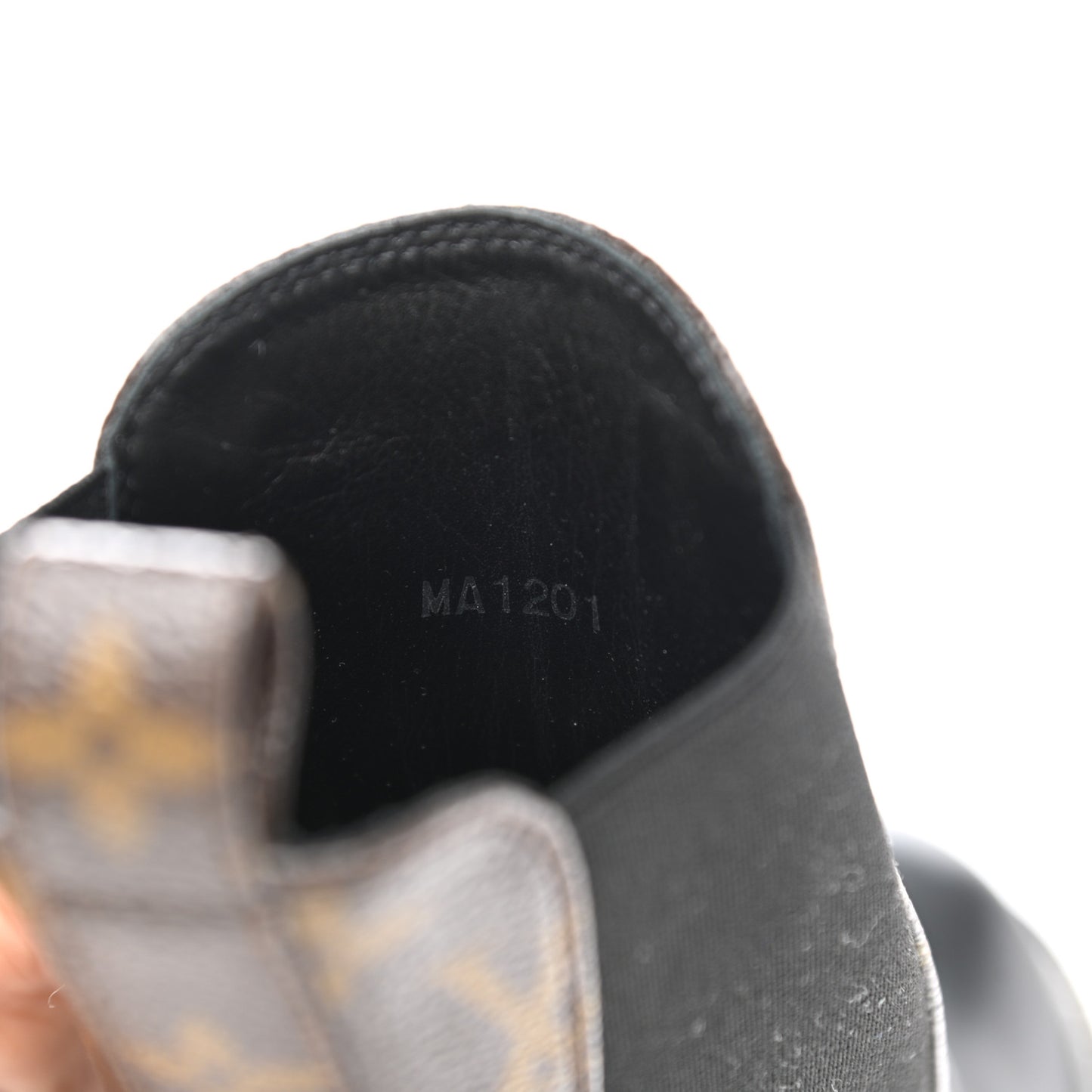 Calfskin Monogram Star Trail Ankle Boots 35 Black