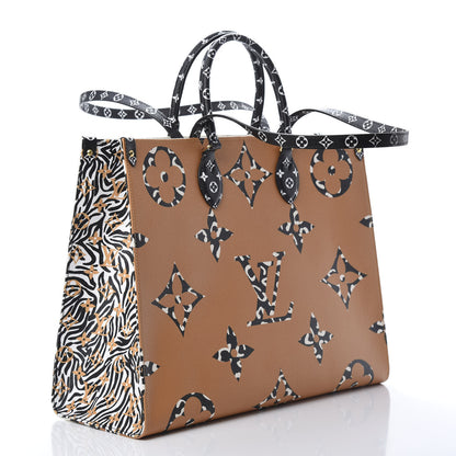 Louis Vuitton Monogram Giant Jungle Onthego GM Ivory 3 of 13