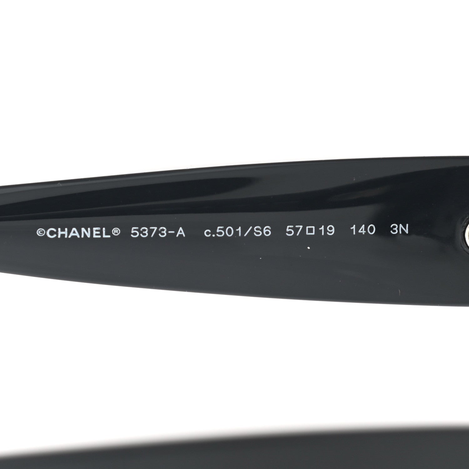 Chanel Acetate CC Sunglasses 5373 Black 6 of 9