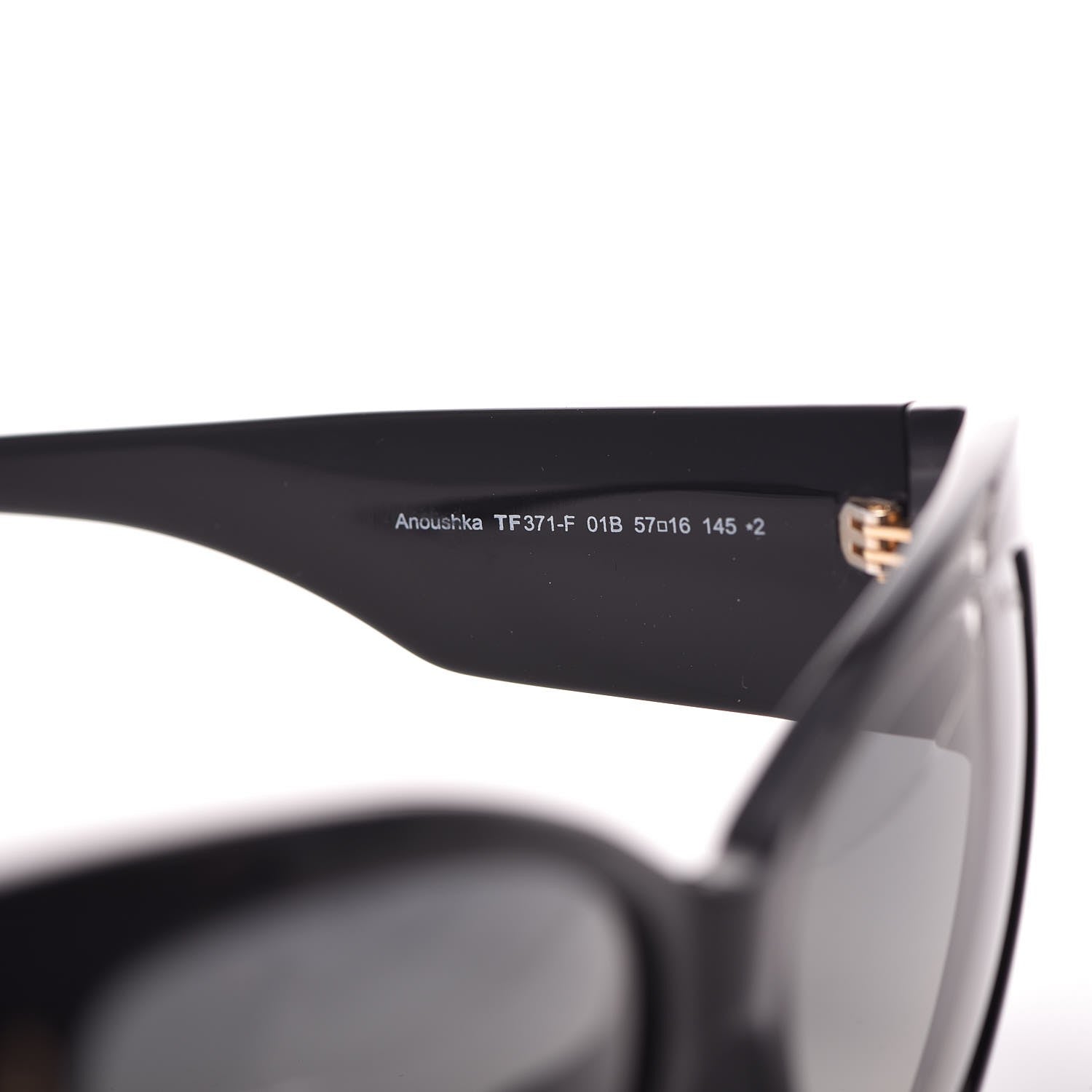 Tom Ford Acetate Anoushka Cat Eye Sunglasses TF371 Black 5 of 7