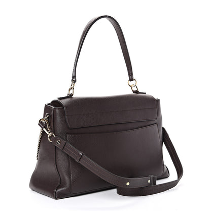 Chloe Calfskin Medium Faye Day Shoulder Bag Carbon Brown 2 of 15