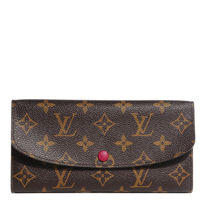 Louis Vuitton Monogram Emilie Wallet Fuschia 1 of 8