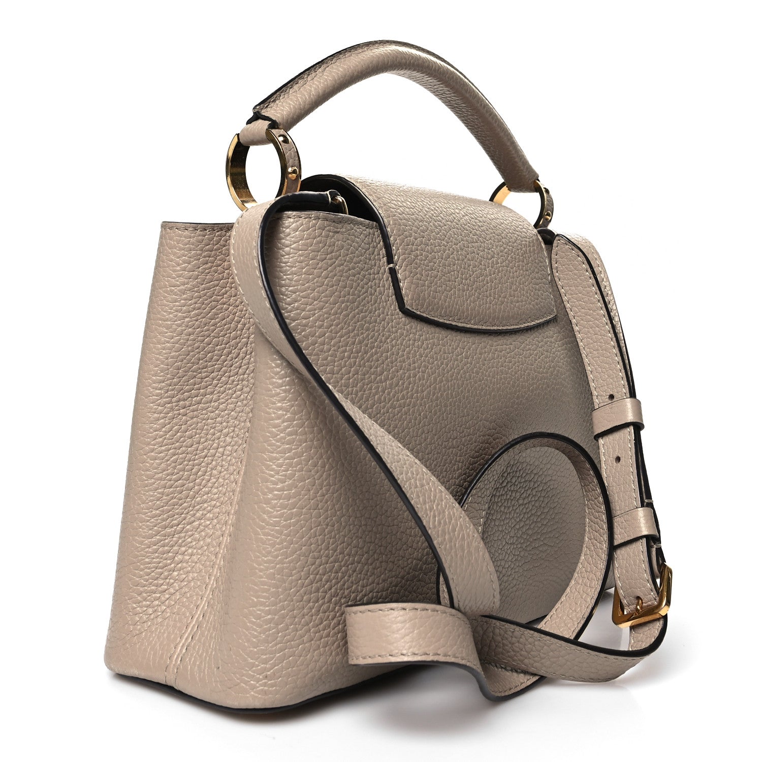 Louis Vuitton Taurillon Capucines BB Galet 3 of 14