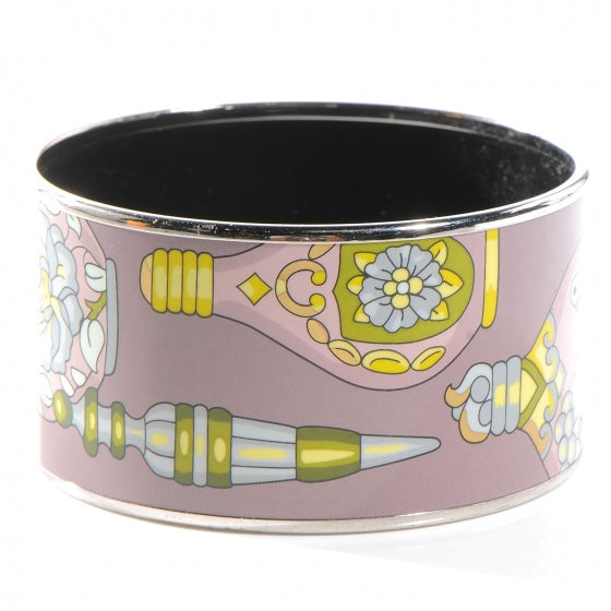 Enamel Printed Qu Importe Le Flacon Extra Wide Bracelet 62