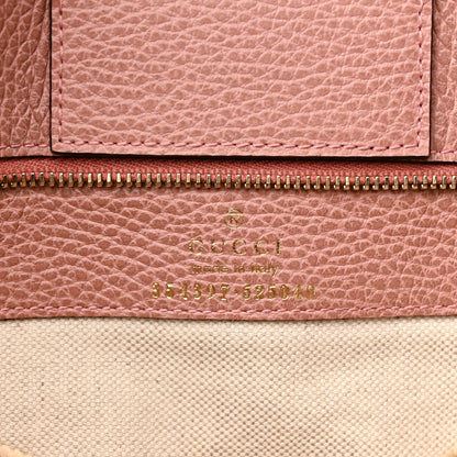 Gucci Dollar Calfskin Medium Swing Tote Grey Field Soft Pink 6 of 15
