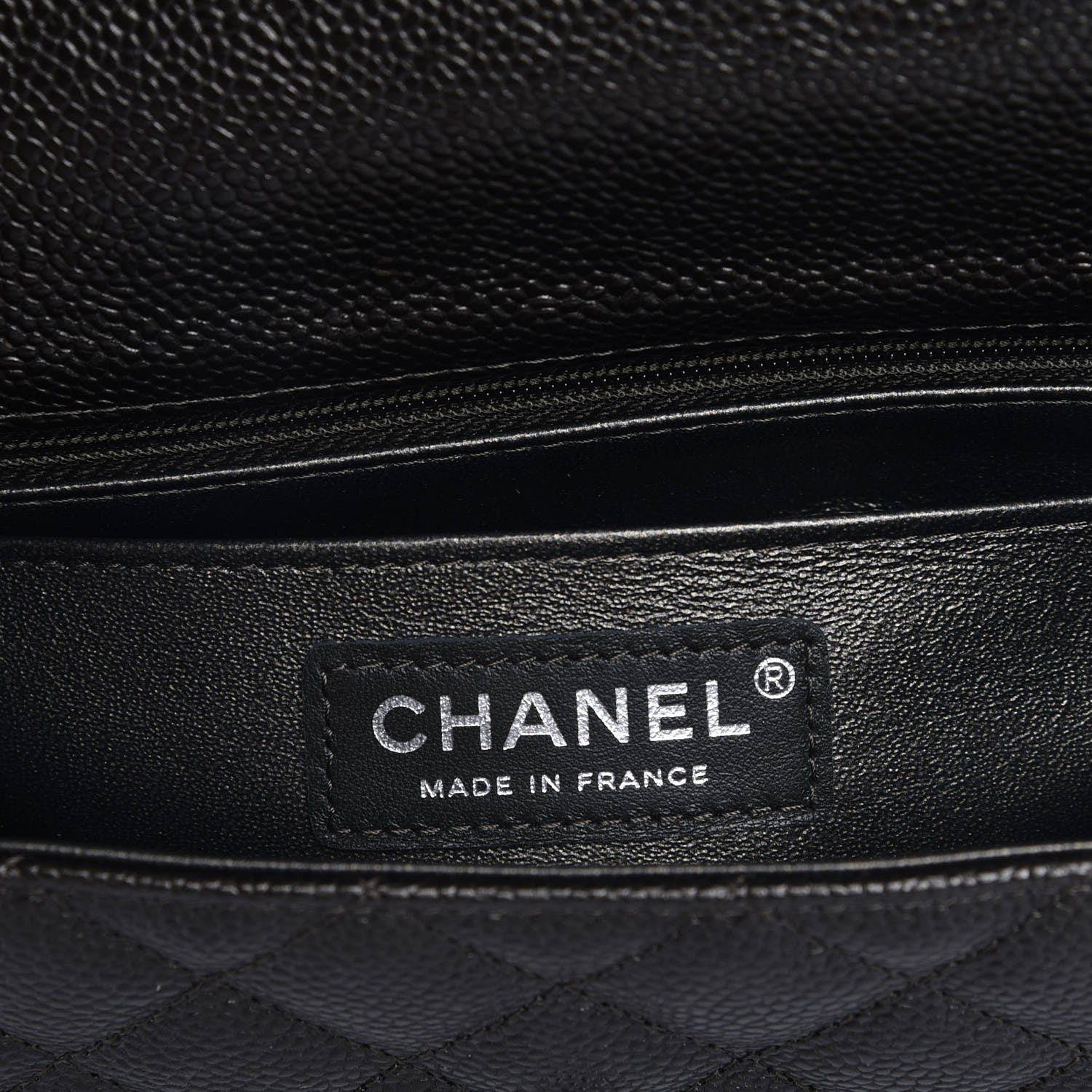 Chanel Caviar Quilted Mini Rectangular Flap Dark Charcoal 6 of 8