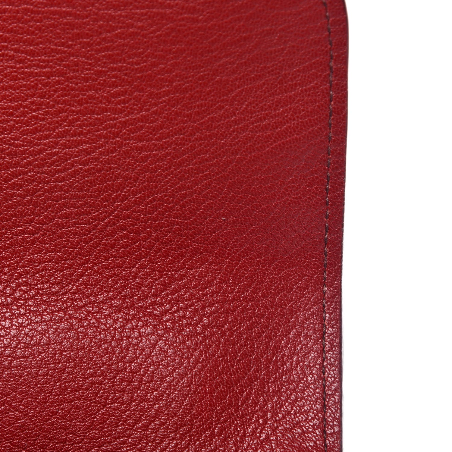 Miu Miu Goatskin Madras Bi-Color Shoulder Bag Mandarino Rubino 13 of 13