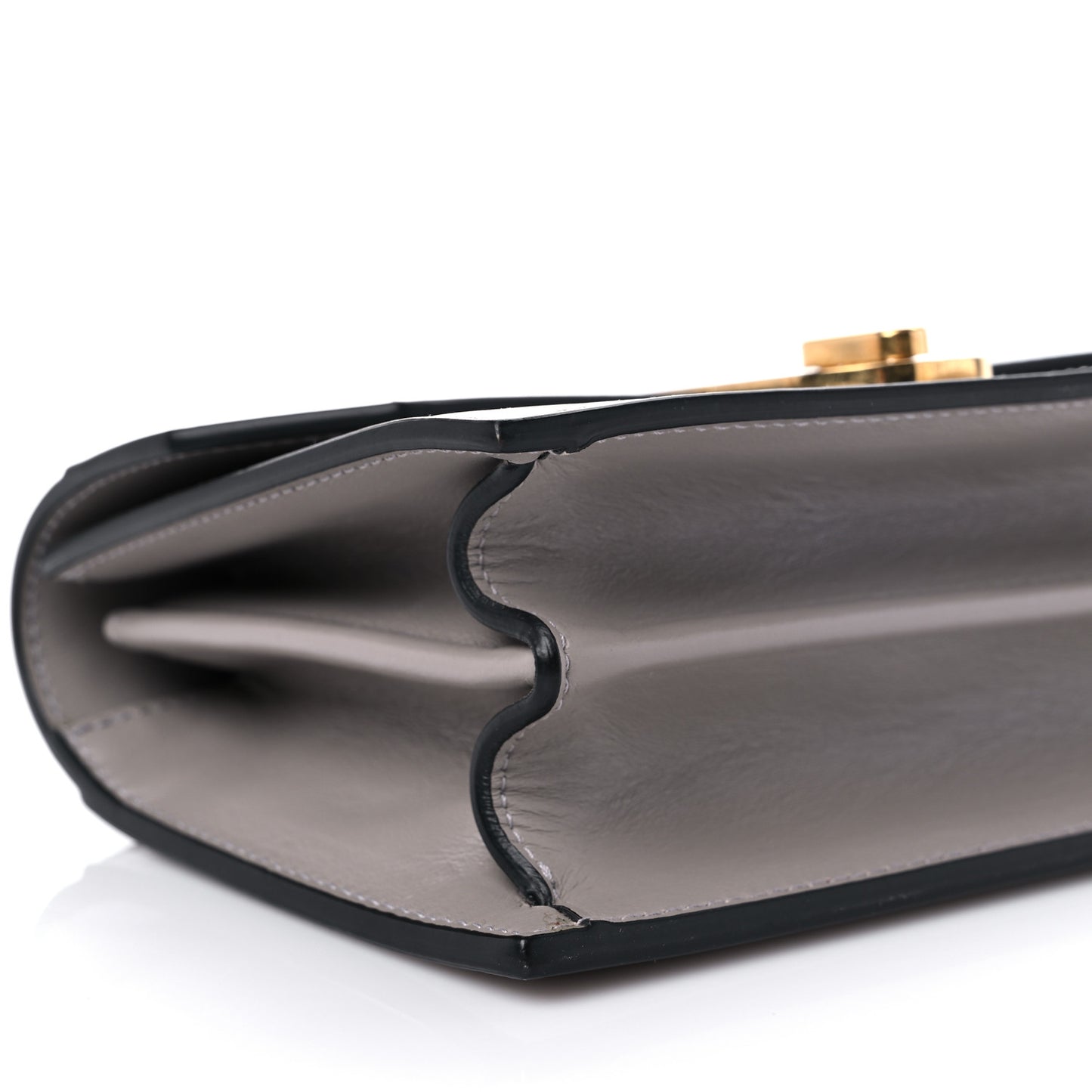 Calfskin Mini Elisa Shoulder Bag Fume